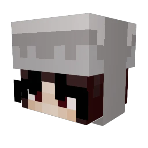 patreena Minecraft avatar head, 3D render