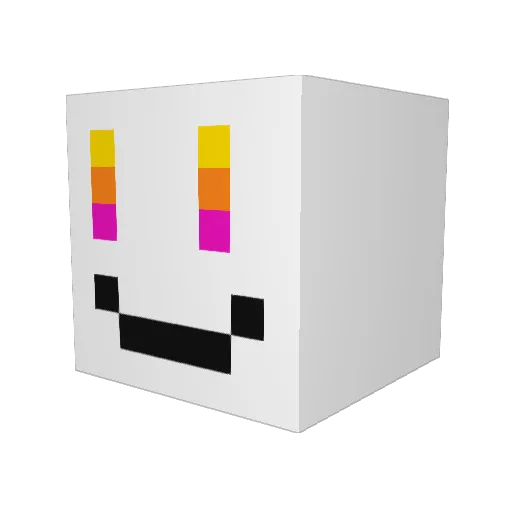 patrick01Z Minecraft avatar head, 3D render