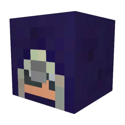 patrick1409 Minecraft avatar head, 3D render