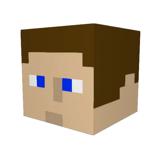 patrickalachance Minecraft avatar head, 3D render
