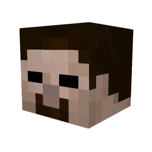 patricklas Minecraft avatar head, 3D render