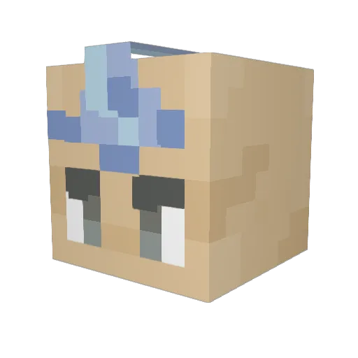 patrickslaw Minecraft avatar head, 3D render