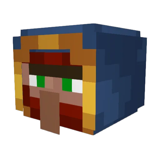 patrie007 Minecraft avatar head, 3D render