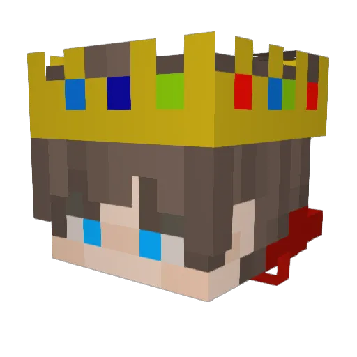 patrikamel Minecraft avatar head, 3D render