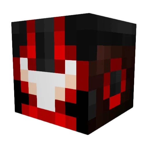 patrikfeed Minecraft avatar head, 3D render