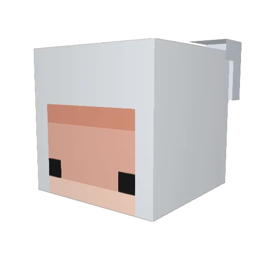 patrikoldenborg Minecraft avatar head, 3D render
