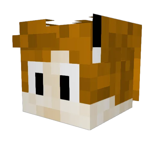 patrinko Minecraft avatar head, 3D render