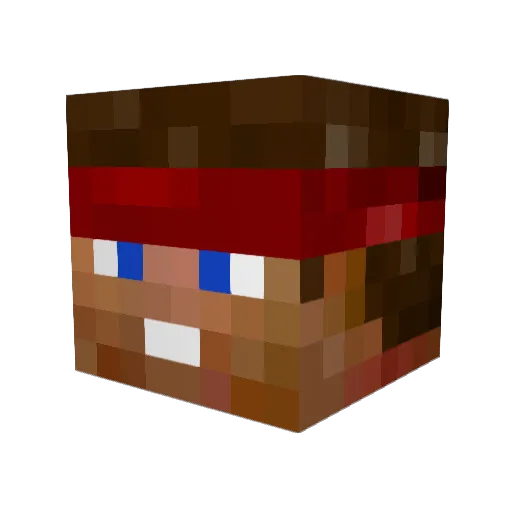 patriotswarhead Minecraft avatar head, 3D render