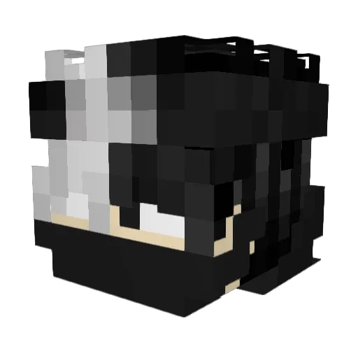 patriyob Minecraft avatar head, 3D render