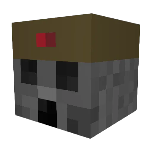 patrolcrpalka3 Minecraft avatar head, 3D render