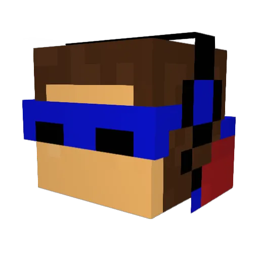 patt1293 Minecraft avatar head, 3D render