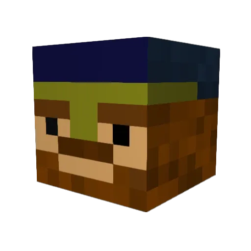 pattonisawsome Minecraft avatar head, 3D render