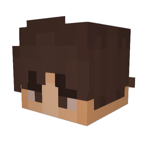 pattyvoy Minecraft avatar head, 3D render