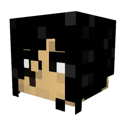 paty413 Minecraft avatar head, 3D render