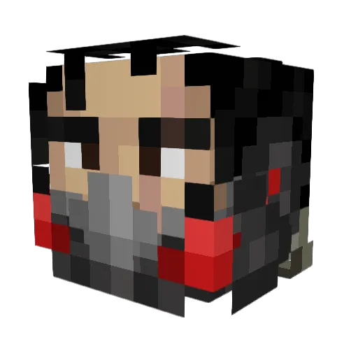 patz100 Minecraft avatar head, 3D render