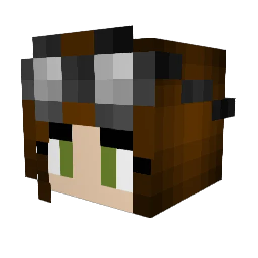patzig Minecraft avatar head, 3D render