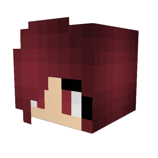 paueli Minecraft avatar head, 3D render