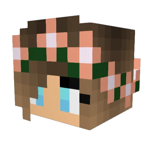 paugargom98 Minecraft avatar head, 3D render
