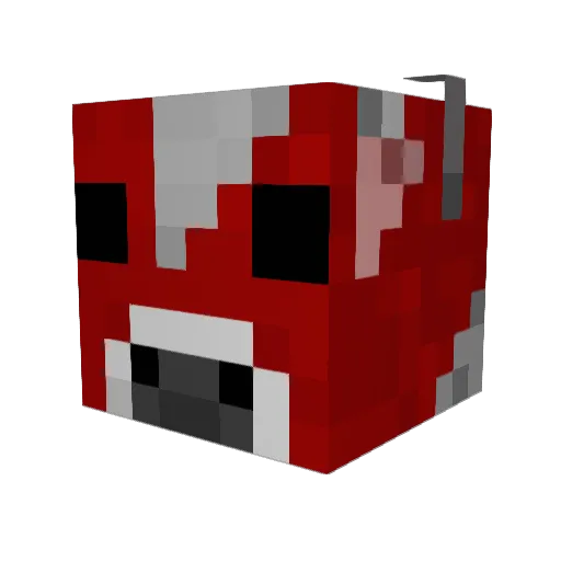 pauixMC Minecraft avatar head, 3D render