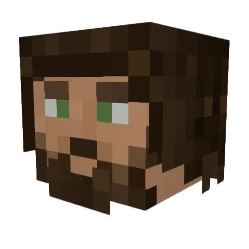 paul1141 Minecraft avatar head, 3D render