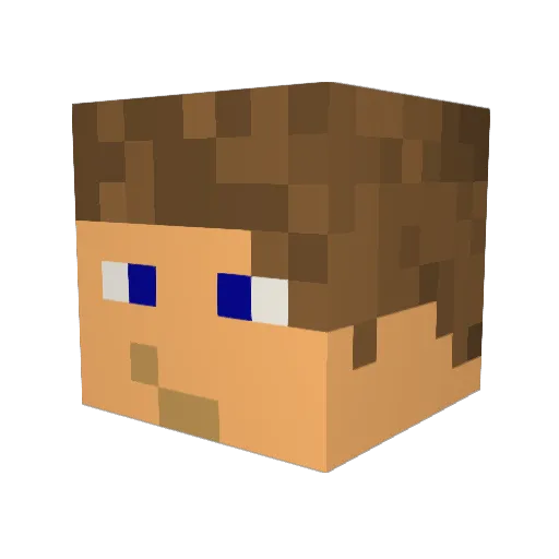 paul213 Minecraft avatar head, 3D render