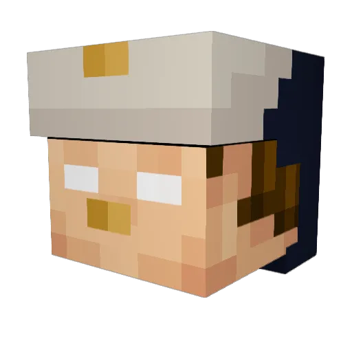 paul4855 Minecraft avatar head, 3D render