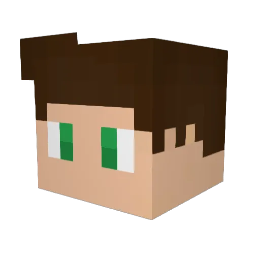 paul553 Minecraft avatar head, 3D render