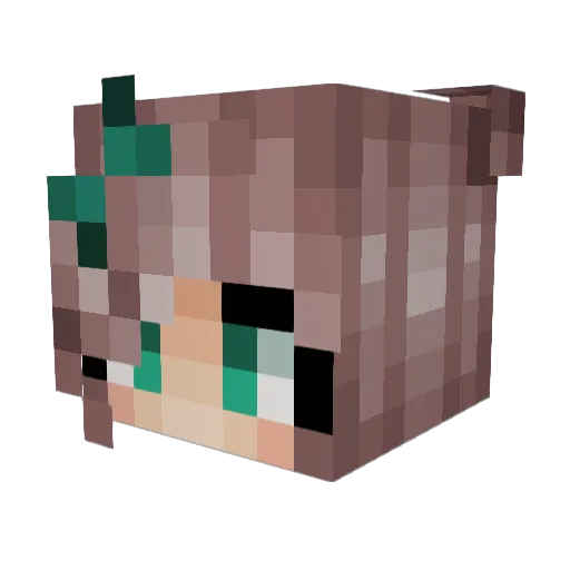 paula9442 Minecraft avatar head, 3D render