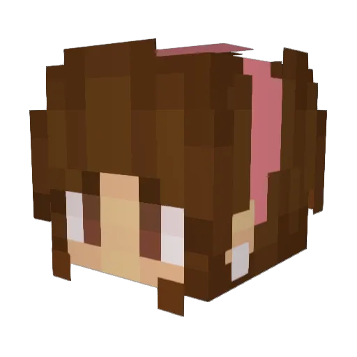 paulabcz Minecraft avatar head, 3D render