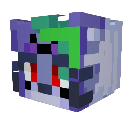 paulakun Minecraft avatar head, 3D render