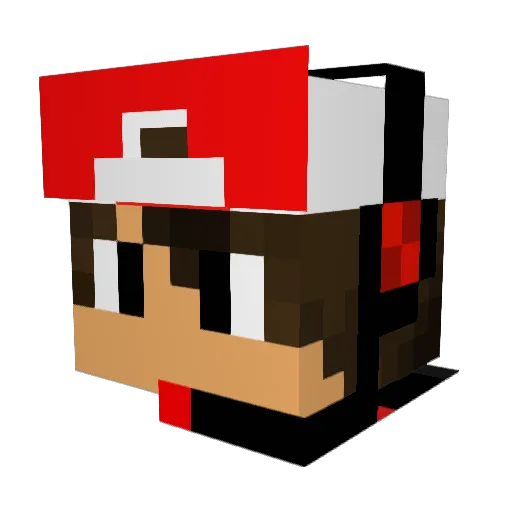paulblock87 Minecraft avatar head, 3D render
