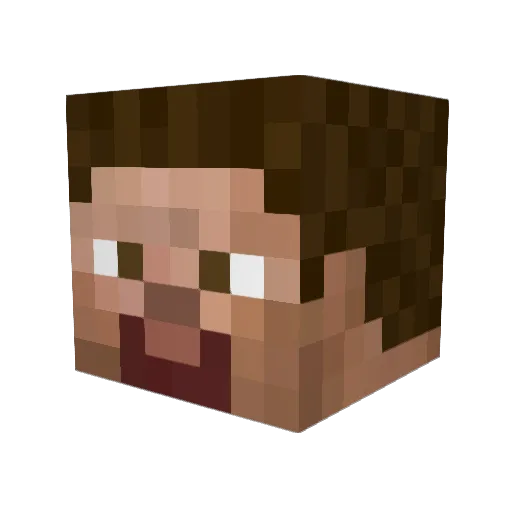 paulbobrookins Minecraft avatar head, 3D render