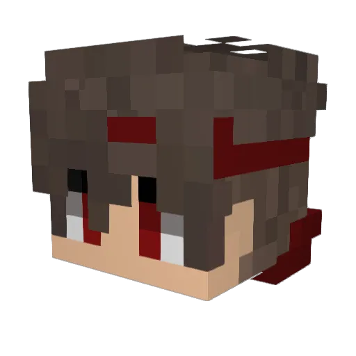 paulet43 Minecraft avatar head, 3D render