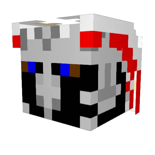 paullbert Minecraft avatar head, 3D render