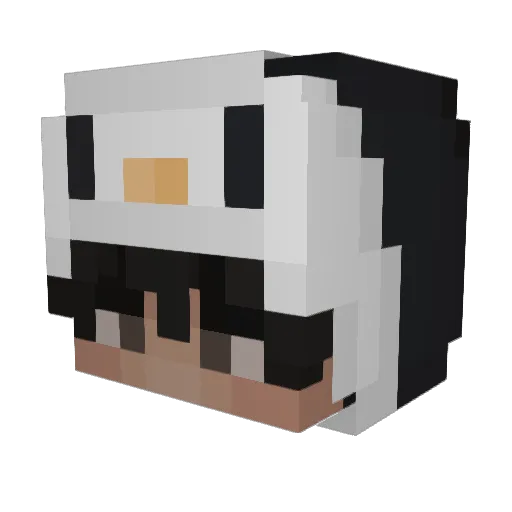paullobo Minecraft avatar head, 3D render