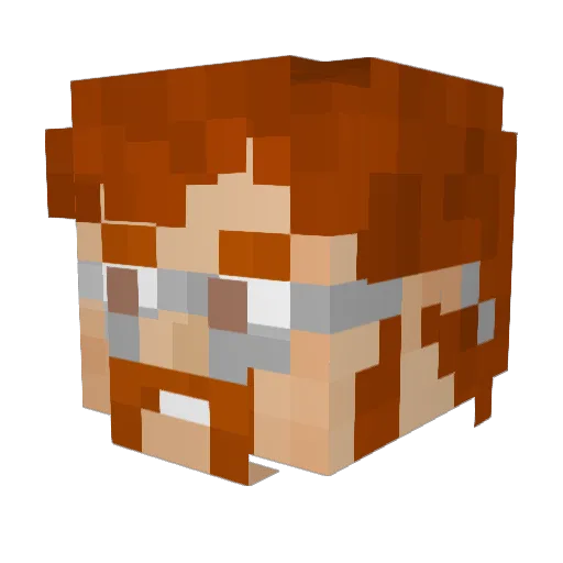 paulmihai06 Minecraft avatar head, 3D render