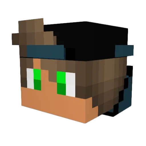 paulmimil Minecraft avatar head, 3D render
