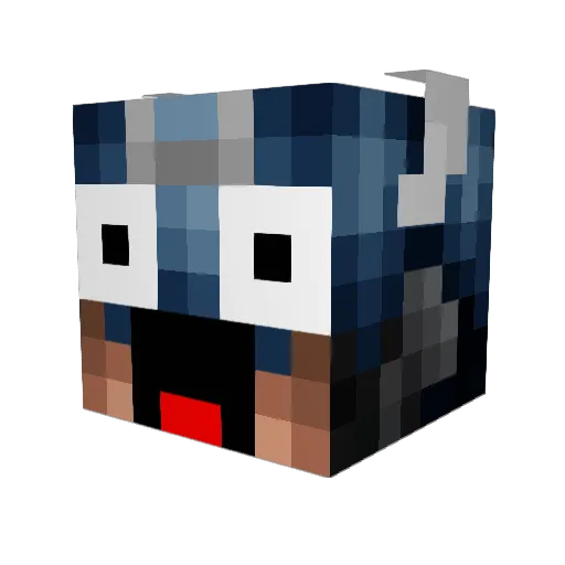paulmine12 Minecraft avatar head, 3D render