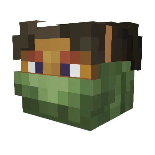paulnbg Minecraft avatar head, 3D render