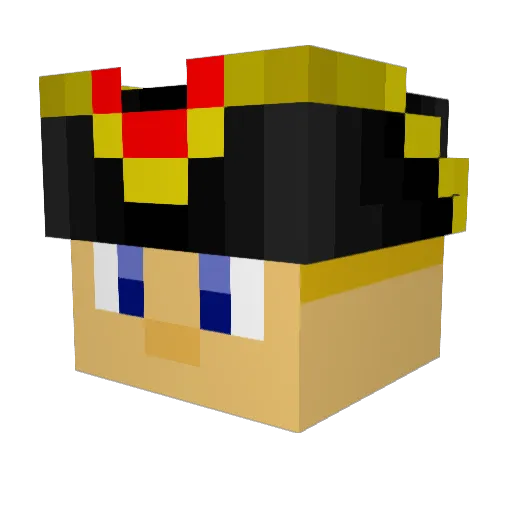 paulnett7 Minecraft avatar head, 3D render