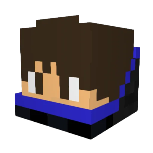 paulofkm Minecraft avatar head, 3D render