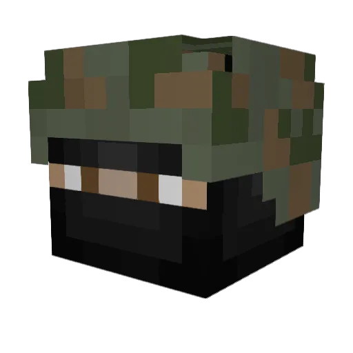 paulooooo Minecraft avatar head, 3D render
