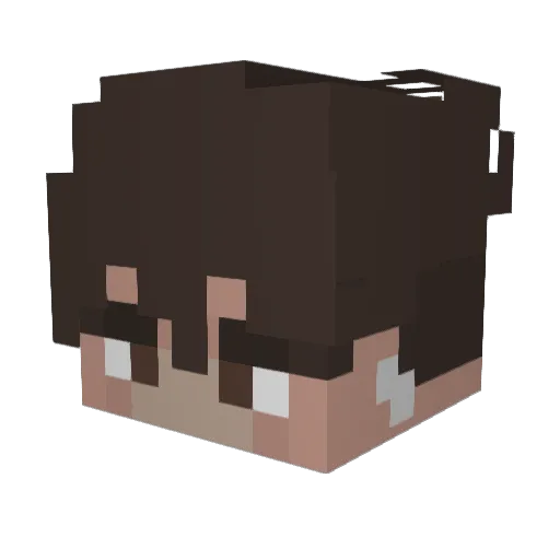 paulorasalas Minecraft avatar head, 3D render