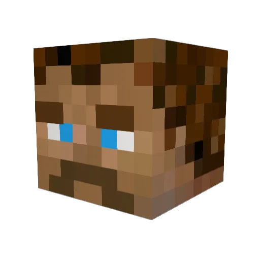 paulrenej Minecraft avatar head, 3D render
