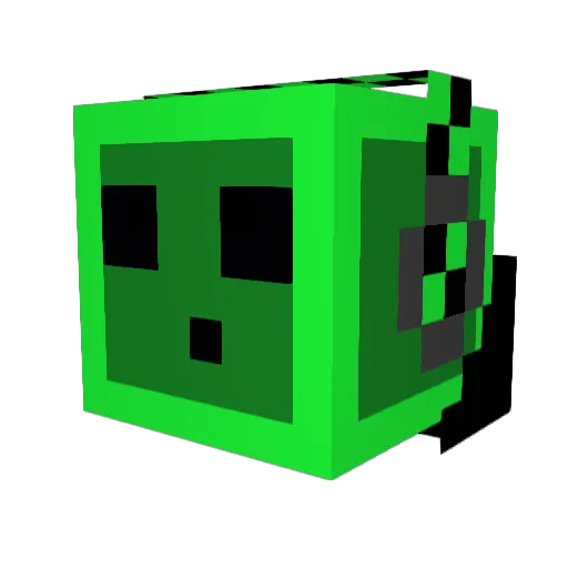 paulsitop Minecraft avatar head, 3D render