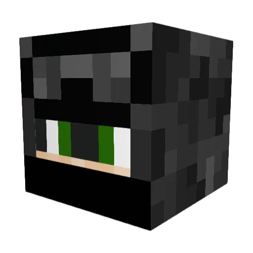 paulsm10 Minecraft avatar head, 3D render