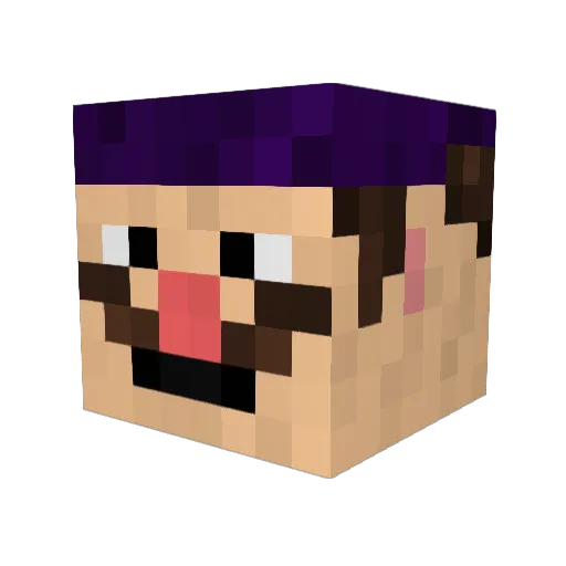 paulthepete Minecraft avatar head, 3D render
