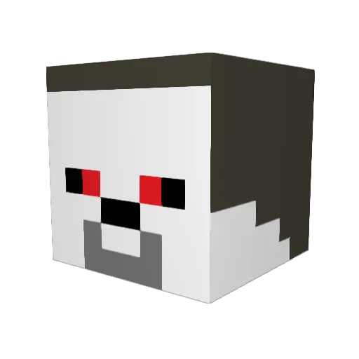 paurie666 Minecraft avatar head, 3D render