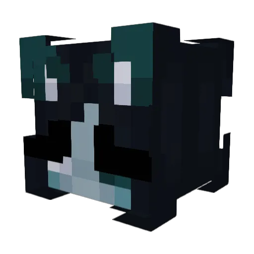 paurito Minecraft avatar head, 3D render