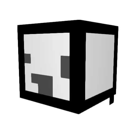pausethegameplay Minecraft avatar head, 3D render